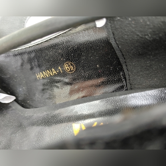 NEW BLACK HIGH HEELS SIZE 6.5 - Picture 7 of 7